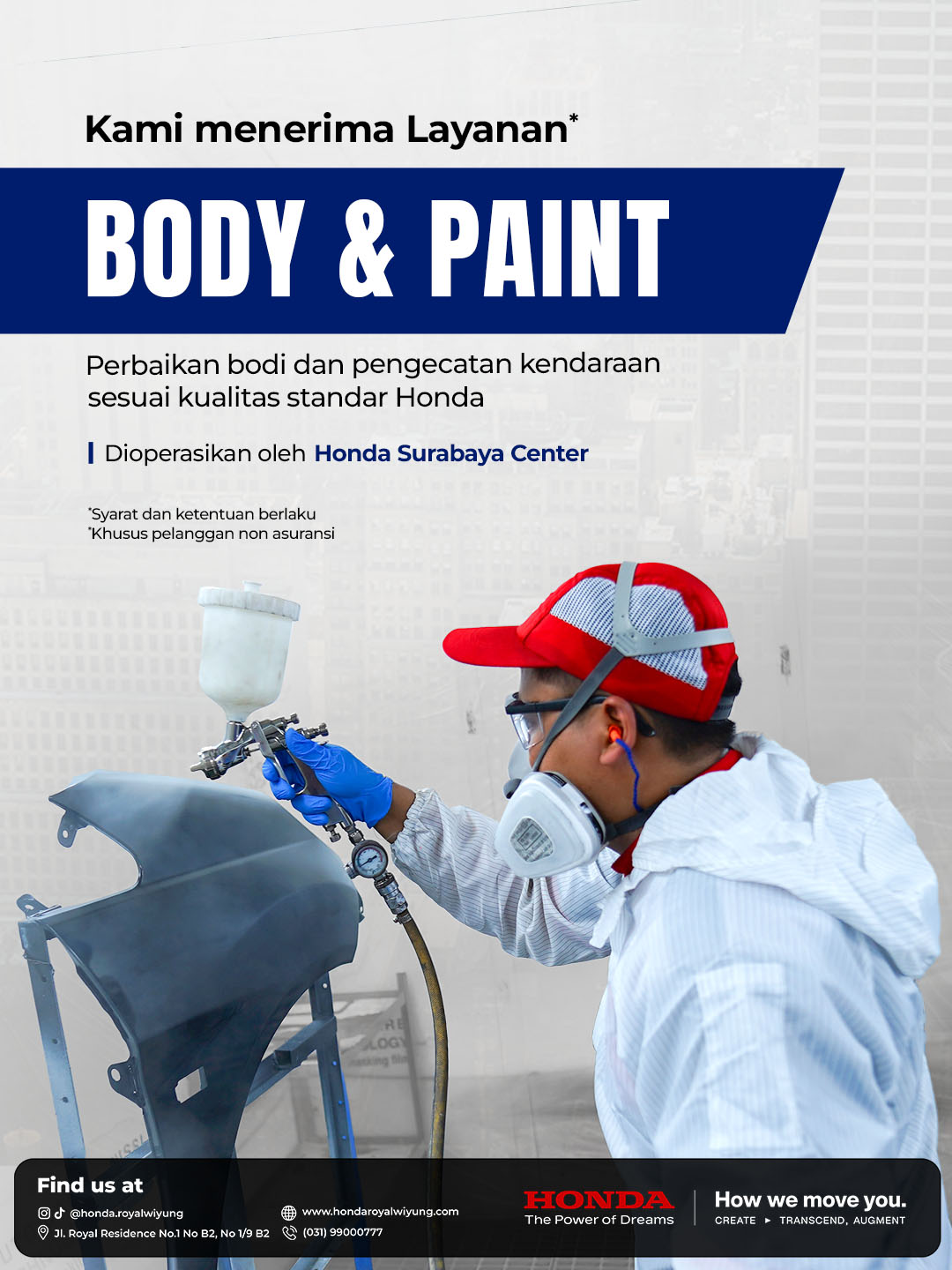 Body & Paint Honda Royal Wiyung: Bikin Mobil Honda Kembali Mulus dan Berkilau